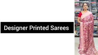 DESIGNER PRINTED SAREES  RS 1400SHIPPING  28 MAR 2024 [upl. by Shaver407]