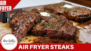 Air Fryer Steak  Juicy and Tender Ribeye Steak [upl. by Guild]