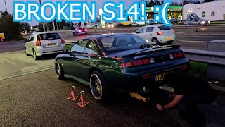 When You Own An Old JDM Car LMAO  S14 Exhaust Fell Off While Driving [upl. by Nevak871]