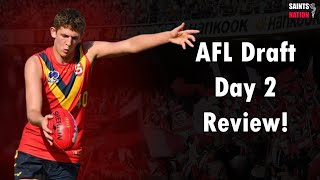 AFL Draft Day 2 Review What a crazy night [upl. by Ilanos]