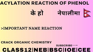 7Acylation Reaction of phenolFormation of phenyl acetateName reaction7 IOECEENEBClass12BSc [upl. by Joslyn]