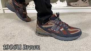 New Balance 1906U Brown Reviewamp On foot [upl. by Mairym290]