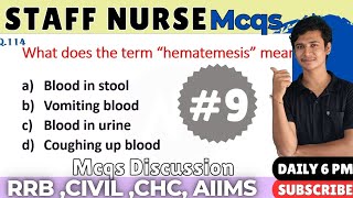 Staff Nurse Exam 2025  MCQ part 9  RrB civil CHC  AIIMS ESIC  PHC  Nursing OLD paper MCq📚 [upl. by Nosremaj828]