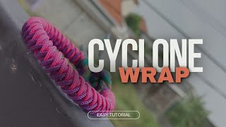 quotCYCLONE WARPquot Paracord Bracelet  easy tutorial ala cakkhil 052 [upl. by Atinrahs]