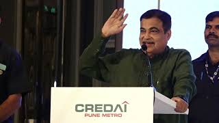 Addressing 40th Annual General Meeting of the CREDAI Pune Metro Association Pune  Nitin Gadkari [upl. by Jonette]