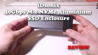 iDsonix 40Gbps M2 NVMe Tool FreeAluminum Built In Fan SSD Enclosure REVIEW [upl. by Nnaitsirhc]