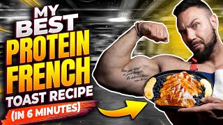 5 Ingredient High Protein French Toast in 6 minutes  Noel Deyzel [upl. by Labinnah]