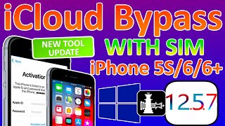 📱New iHello iCloud Bypass Windows iPhone 5S66 Plus iOS 1257 with SignalSim CheckRa1n Jailbreak [upl. by Rufina775]