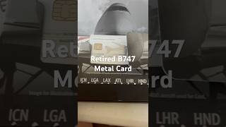 Limited Edition Delta SkyMiles Reserve B747 Retired Airline Metal Card [upl. by Eibocaj]