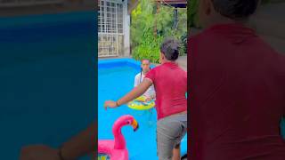 El niño más feliz con su piscina 🏊🏼‍♀️🤣💦 piscinas shorts comedy funny [upl. by Aitital]