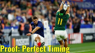 Proof that Kolbes Charge Down was perfectly timed Springboks vs France in Rugby World Cup [upl. by Iahk]