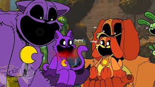 Catnap amp Dogday Meet Their Cartoon Self  Poppy Playtime Chapter 3 My AU  FUNNY ANIMATION [upl. by Sikko946]