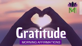 Morning Meditation for Gratitude with Affirmations  Mindful Movement [upl. by Eloci]