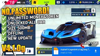 Asphalt 9 Mod Apk Gameplay  Unlimited Money All Cars Unlocked  4k Ultra Graphics For All Device [upl. by Ressler922]