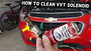 HOW TO CLEAN VVT SOLENOID ON CHEVROLET CRUZE SONIC MALIBU EQUINOX TRAVERSE EQUINOX CHEVY VVT CLEAN [upl. by Elisa791]