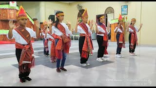 Kreativitas Anakanak dalam tarian tortor  Tarian Tortor Anak Sekolah Minggu [upl. by Frydman]