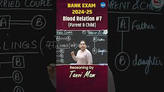 Unlocking Blood Relations Tanvi Maam Reasoning Question bankersground reasoningtricks bankjob [upl. by Pierro776]