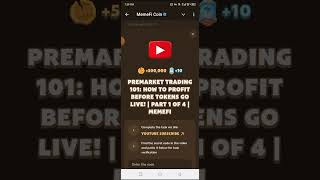 Premarket Trading 101 How to Profit Before Tokens Go Live  Part 1 of 4  MemeFi [upl. by Parcel]