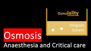 Osmosis Osmolality Osmolarity Tonicity Measurement [upl. by Burdelle494]