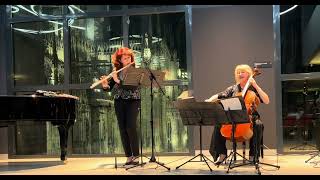 DUO ESTROVERSO  MILANO 900  Luisa Sello amp Cristina Nadal Reza Vali 4 flute voices and cello [upl. by Huber70]