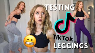 Testing VIRAL TikTok Leggings  Umm [upl. by Hcurab]