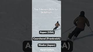 Top 5 besten Orte für Skifahren top5 skifahren fakten youtubeshorts wintersport [upl. by Natalie]