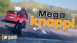 18000€ Unfall nach Aquaplaning und Motorrad fast umgenietet 💵  GERMAN DASHCAM  246 [upl. by Anicul]