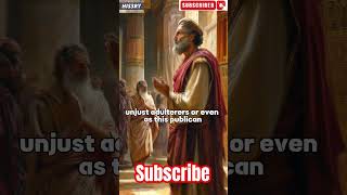 Parable of the publican and the proud Pharisee Jesus Parable Part 23 shorts bible parables [upl. by Nada]