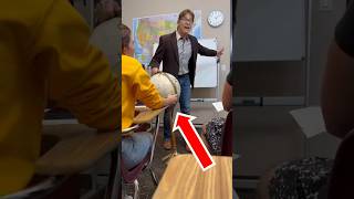 Teacher causes a scene on flat earth shorts [upl. by Hamilah]