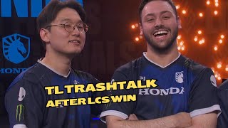 TL TrashTalk After LCS Win  LCS 2024 [upl. by Pedaiah]