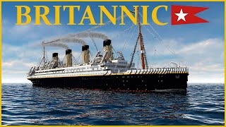 Minecraft RMS Britannic 1915 WHITESTARLINE  If World War 1 never happened Mail Service [upl. by Cumine]