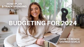 HOW TO BUDGET FOR 2024 how I track  plan my spending budgeting for beginners  morgan yates [upl. by Lecrad976]