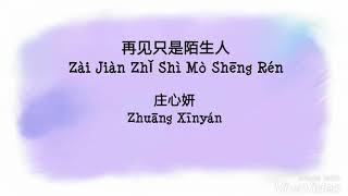 Zai Jian zhi shi mo Sheng ren  再见只是陌生人 pinyin Lyric [upl. by Izak]