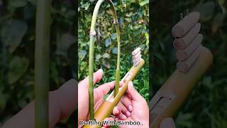 Crafting With Bamboo bamboogun bamboocrafts viralshorts [upl. by Kelda379]