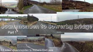 A Drive from Scammonden to Sowerby Bridge Pt 1 Scammonden to Withins [upl. by Notnarb]