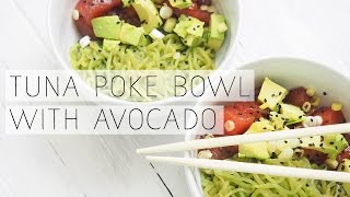 PALEO CANDIDA DIET TUNA POKE BOWL  VMerleé [upl. by Petulia]