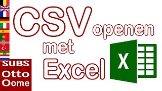 Hoe open je een CSV bestand met Excel [upl. by Iccir]