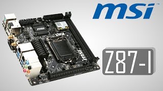 MSI Z87I Mainboard Unboxing German [upl. by Kato]