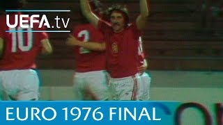 Czechoslovakia v West Germany 1976 UEFA European Championship final highlights [upl. by Allemac]