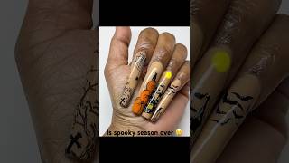 And it’s over ☹️……or is it vegasnailtech halloweennails nailart vegasnails nailtechlife [upl. by Ahsiadal771]