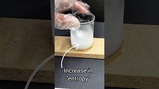 Spontaneous Endothermic Reaction Freezes Water [upl. by Tichon]