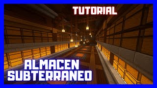 ✅COMO Hacer un ALMACEN Subterráneo MASIVO en minecraft tutorial [upl. by Arianna]