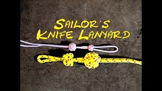 Sailors Knife Lanyard Knot or Bosuns Whistle Pipe or Call Lanyard Knot How to Tie [upl. by Chainey]