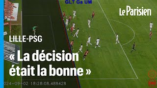 LillePSG 13  la vidéo qui prouve que Tiago Santos était bien horsjeu sur son but refusé [upl. by Haleehs]