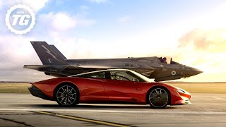 FULL FILM McLaren Speedtail vs F35 Fighter Jet  Top Gear [upl. by Gabby]