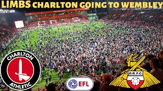 LIMBS Charlton pitch invasion Charlton vs Doncaster Vlog [upl. by Anirtap]