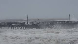 Cherry Grove Pier Collapses Due to Hurricane Ian in South Carolina  1524439 [upl. by Gerda228]