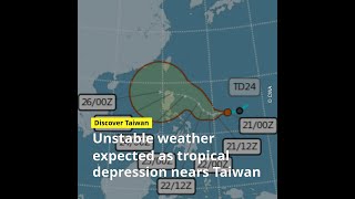 Taiwan monitors potential Typhoon Trami warns of instability [upl. by Enrobso]