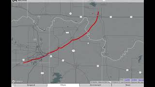 Weird Tornado Paths  Wichita Falls Texas Tornado April 10 1979 [upl. by Phelia]