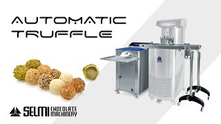 AUTOMATIC TRUFFLE  Chocolate Truffle Enrobing Machine [upl. by Daggett]